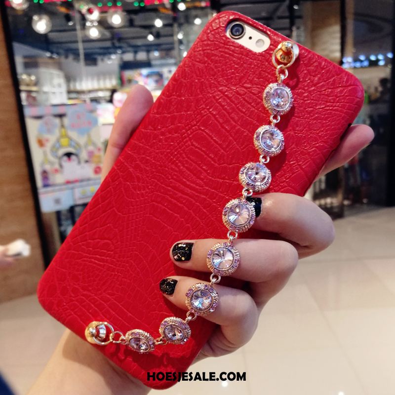 iPhone 8 Hoesje Edelsteen Trendy Merk Mobiele Telefoon Met Strass Leren Etui Korting