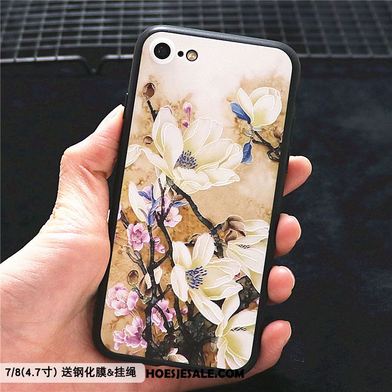 iPhone 8 Hoesje Hanger All Inclusive Persoonlijk Chinese Stijl Zacht Goedkoop