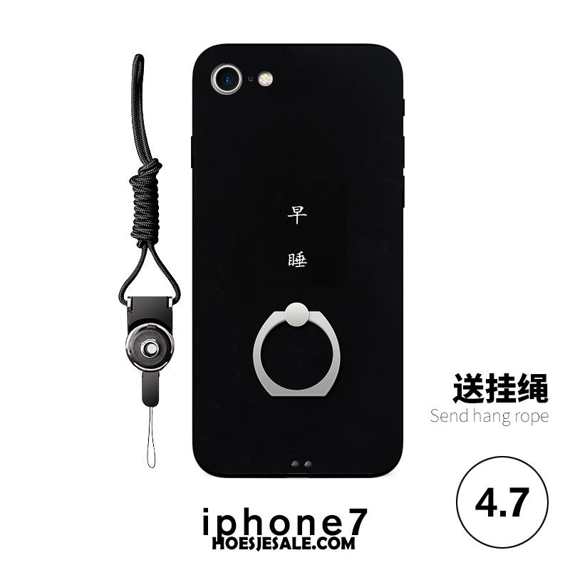 iPhone 8 Hoesje Hanger Mobiele Telefoon Lovers Eenvoudige Zwart Sale