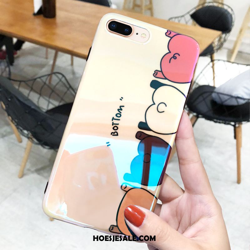 iPhone 8 Plus Hoesje Anti-fall Hoes Zacht Mobiele Telefoon Net Red Goedkoop