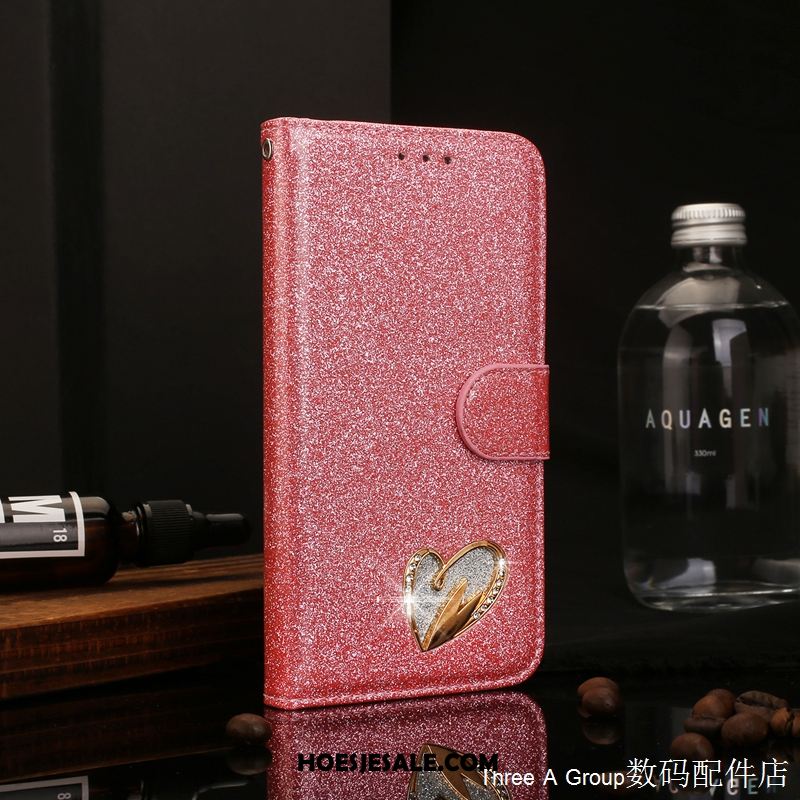 iPhone 8 Plus Hoesje Leren Etui Folio Roze Scheppend Bescherming Kopen