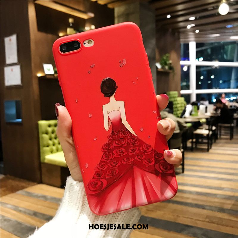 iPhone 8 Plus Hoesje Net Red Spotprent Siliconen Hanger Mobiele Telefoon Korting