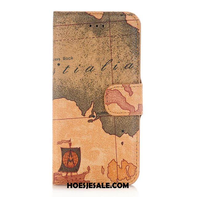 iPhone 8 Plus Hoesje Patroon Portemonnee Mobiele Telefoon Folio Leren Etui