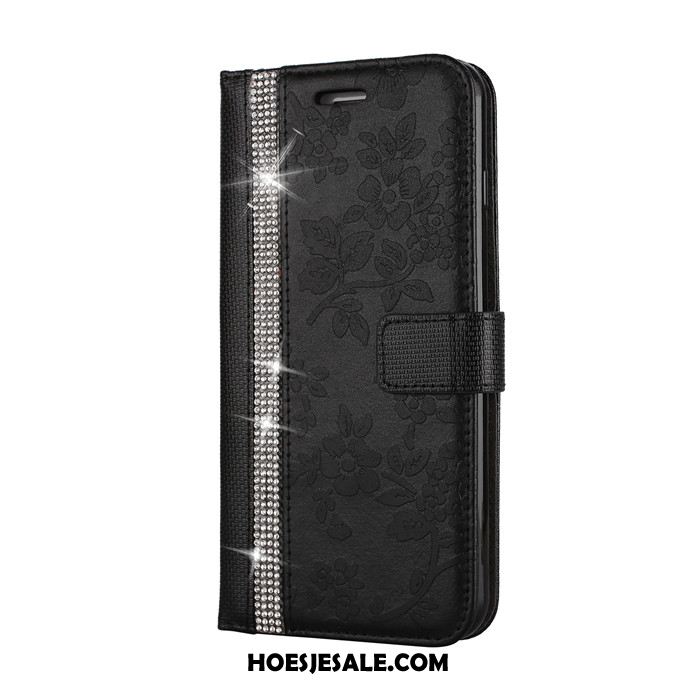 iPhone 8 Plus Hoesje Portemonnee Bloemen Hanger Mobiele Telefoon Leren Etui Korting