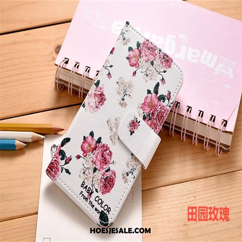 iPhone Se 2020 Hoesje Mobiele Telefoon Leren Etui Bescherming Hoes Bloemen Sale