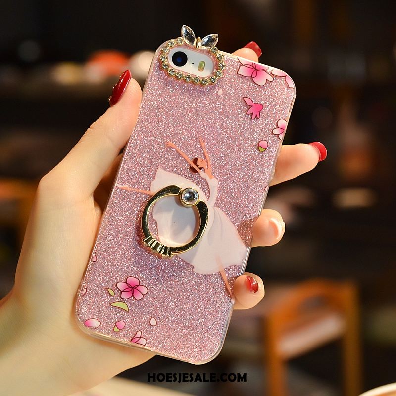 iPhone Se Hoesje Doorzichtig Mooie Met Strass Roze Spotprent Sale