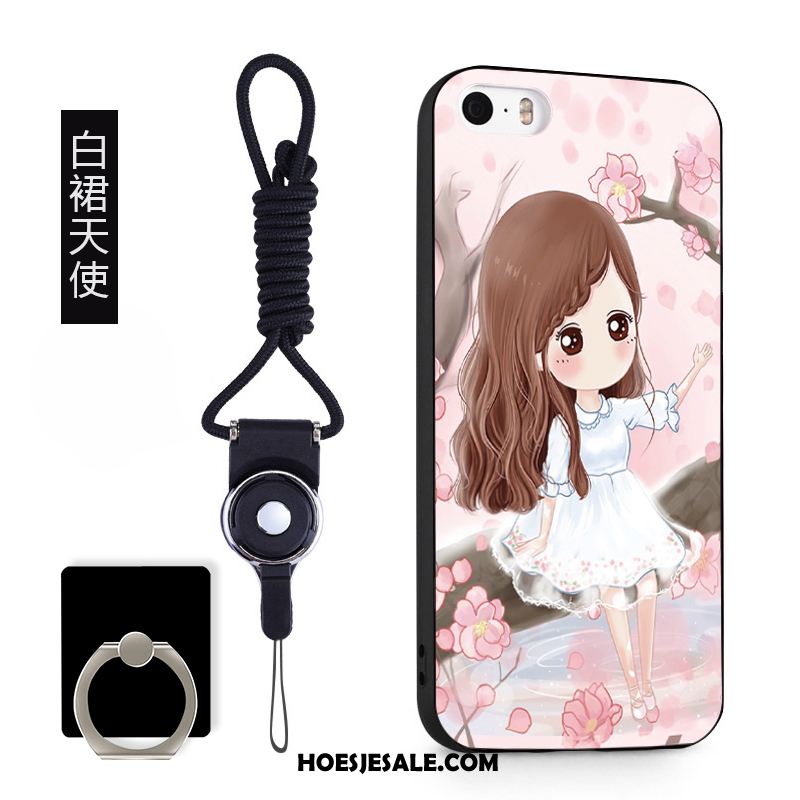 iPhone Se Hoesje Hanger Purper Spotprent Bescherming Siliconen Sale