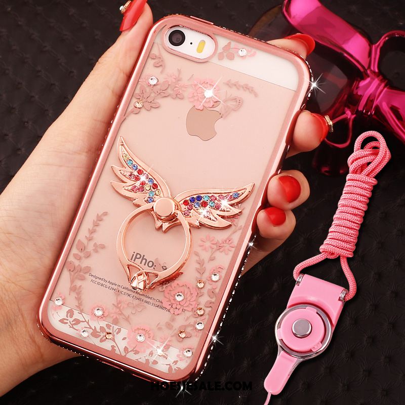 iPhone Se Hoesje Hoes Hanger Bescherming Mobiele Telefoon Roze Sale