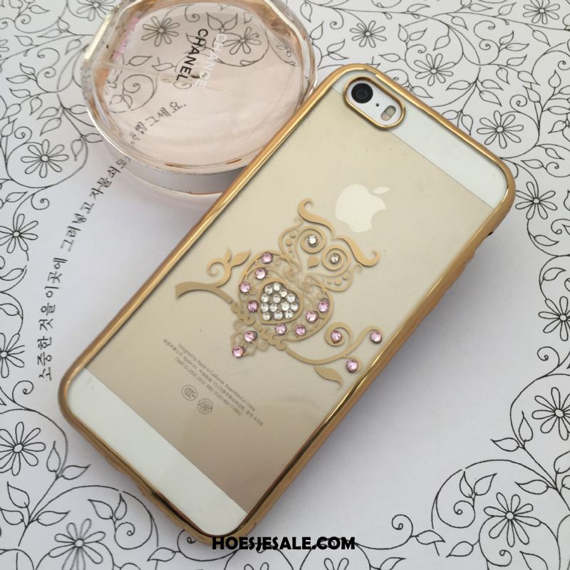 iPhone Se Hoesje Hoes Met Strass Pauwen Elegante Doorzichtig Kopen