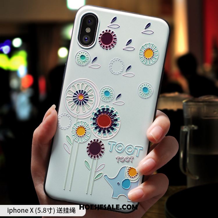 iPhone X Hoesje Dun Scheppend All Inclusive Schrobben Trendy Merk Sale