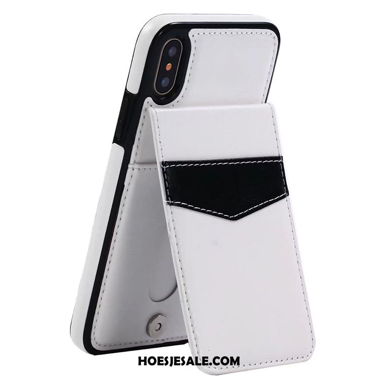 iPhone X Hoesje Folio Leren Etui All Inclusive Hoes Portemonnee Aanbiedingen