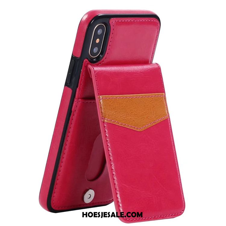 iPhone X Hoesje Folio Leren Etui All Inclusive Hoes Portemonnee Aanbiedingen