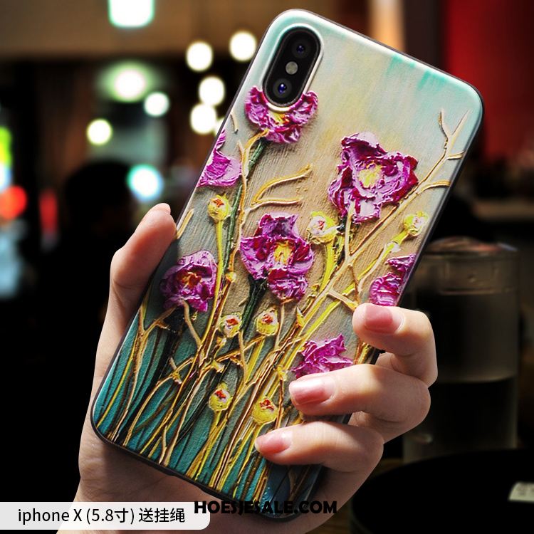 iPhone X Hoesje Groen Siliconen Nieuw All Inclusive Kunst Aanbiedingen