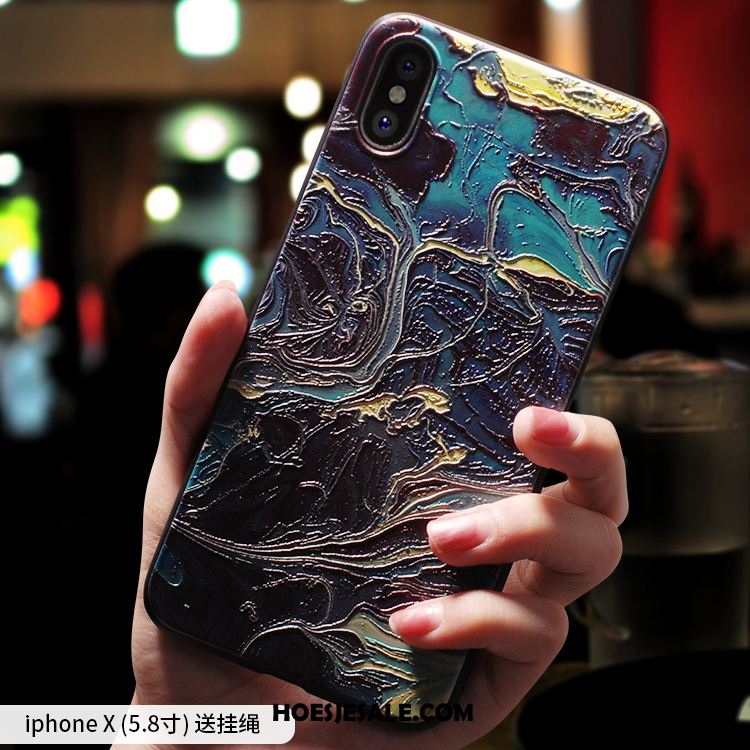 iPhone X Hoesje Groen Siliconen Nieuw All Inclusive Kunst Aanbiedingen