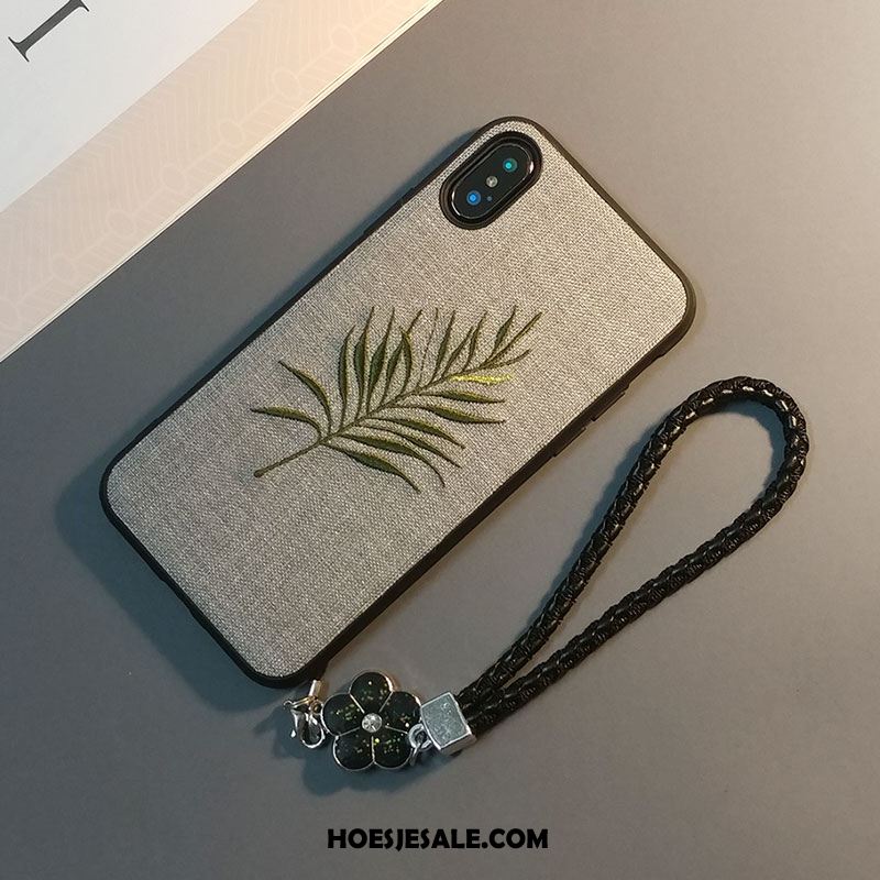 iPhone X Hoesje Hanger Mobiele Telefoon Anti-fall Borduurwerk Hoes Online