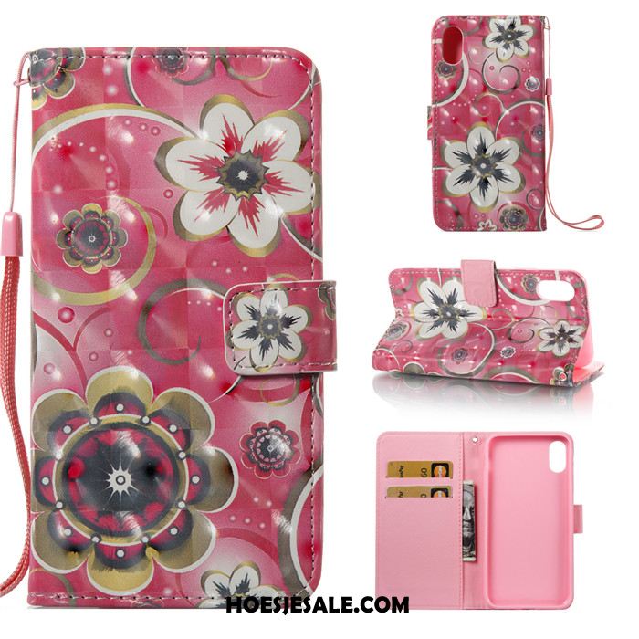 iPhone X Hoesje Mobiele Telefoon Hoes Wit Leren Etui All Inclusive Goedkoop