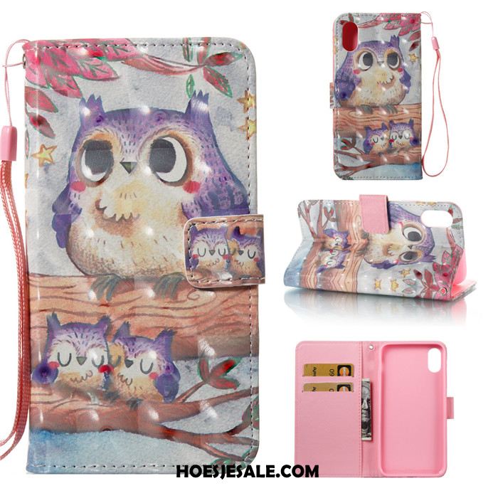 iPhone X Hoesje Mobiele Telefoon Hoes Wit Leren Etui All Inclusive Goedkoop