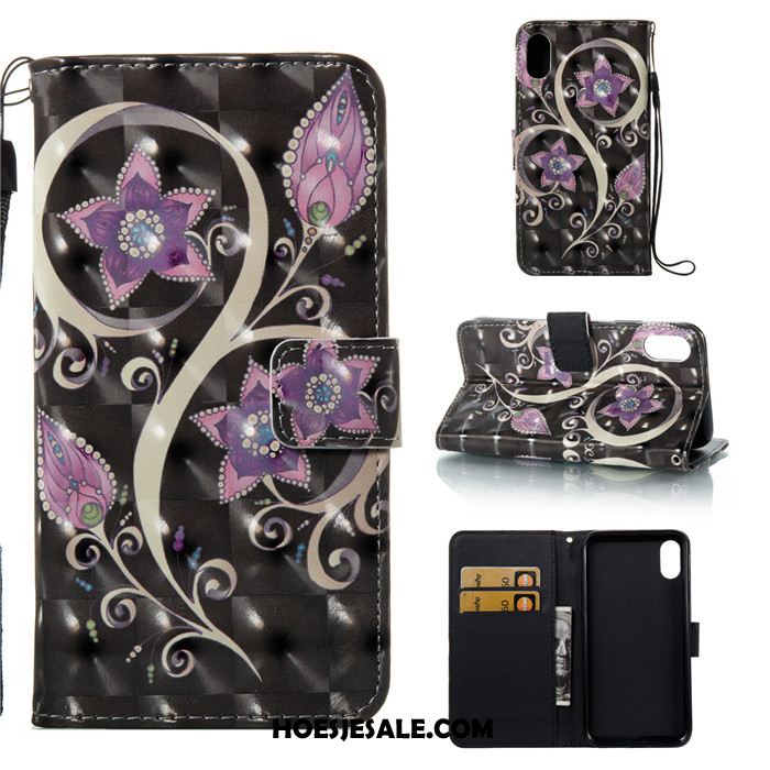 iPhone X Hoesje Mobiele Telefoon Hoes Wit Leren Etui All Inclusive Goedkoop