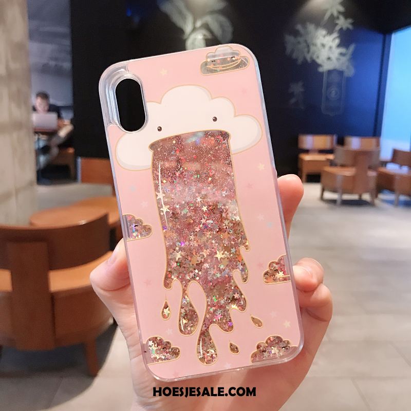 iPhone X Hoesje Roze Scheppend Mobiele Telefoon Spotprent Bescherming Korting