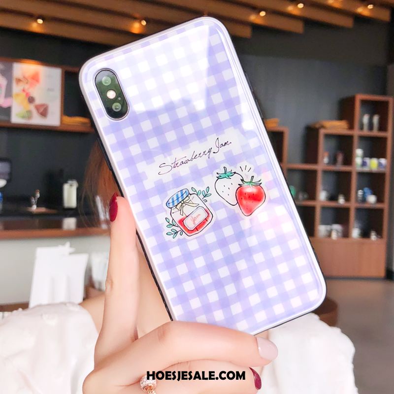 iPhone X Hoesje Siliconen All Inclusive Hanger Mobiele Telefoon Anti-fall Winkel