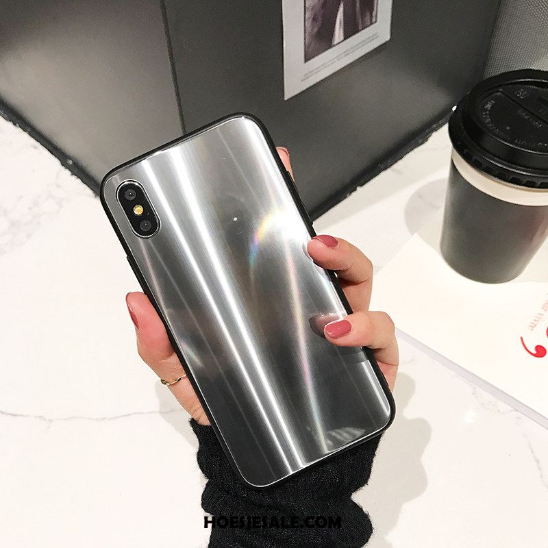 iPhone X Hoesje Spiegel Glas Scheppend Trendy Merk Bescherming Online