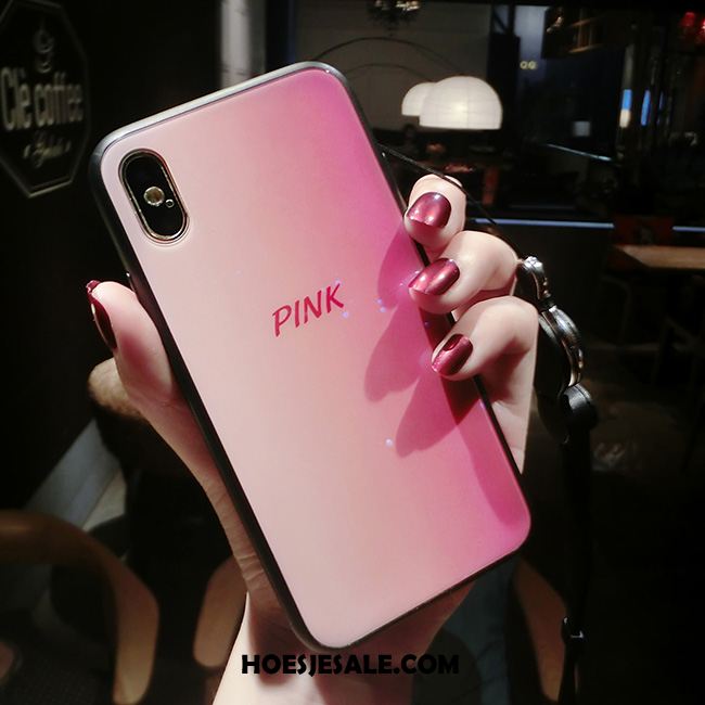 iPhone X Hoesje Trend Hoes Mobiele Telefoon Siliconen Roze Kopen