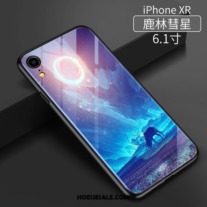 iPhone Xr Hoesje Hoes Zacht Mobiele Telefoon Blauw Dun Goedkoop