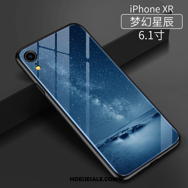 iPhone Xr Hoesje Hoes Zacht Mobiele Telefoon Blauw Dun Goedkoop