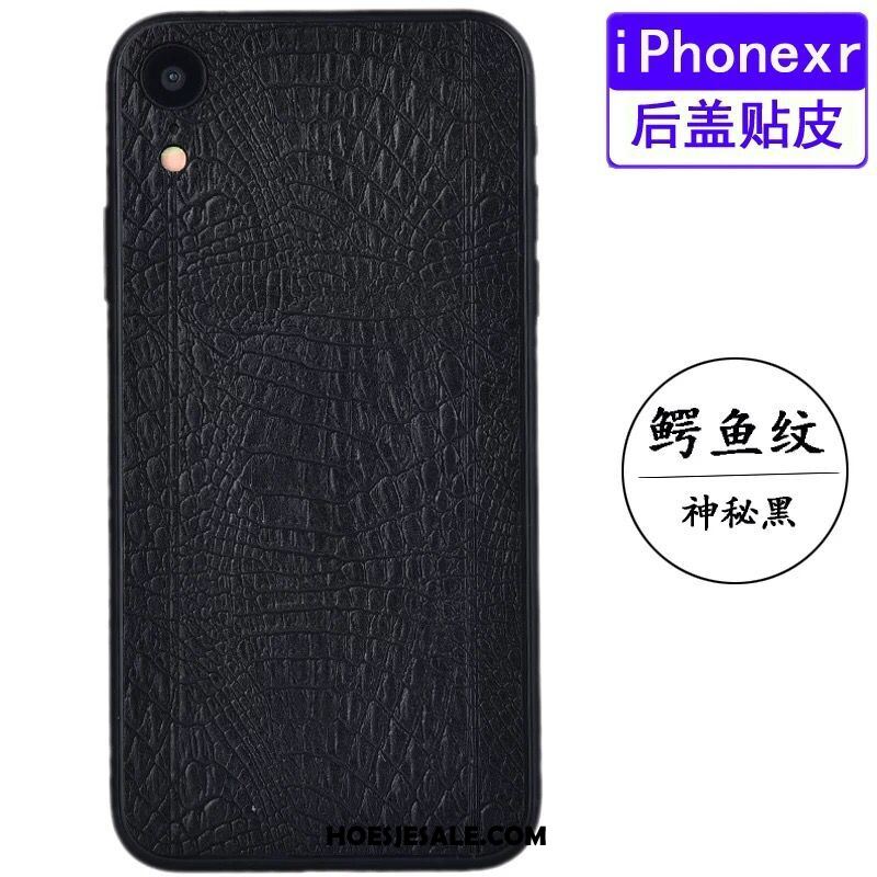 iPhone Xr Hoesje Patroon Leren Etui Achterklep Bescherming Skärmskydd Sale