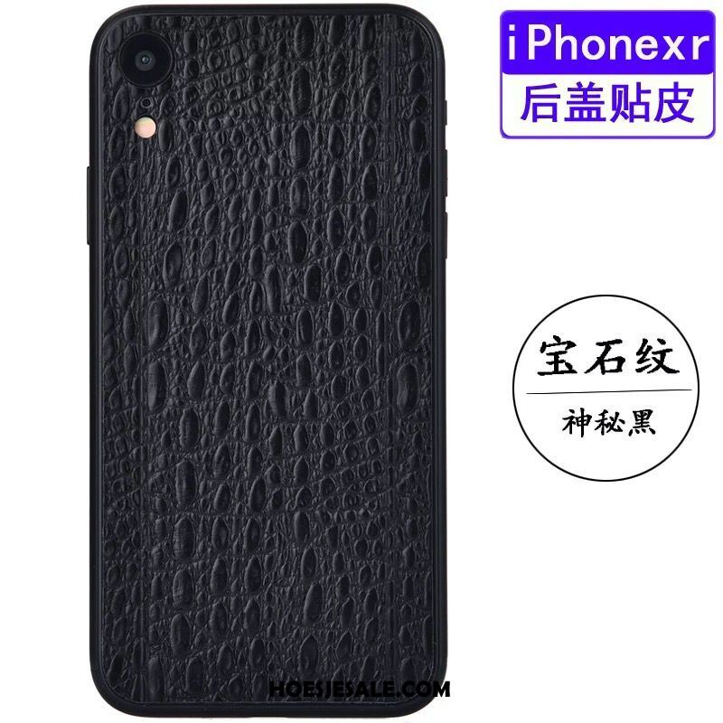 iPhone Xr Hoesje Patroon Leren Etui Achterklep Bescherming Skärmskydd Sale