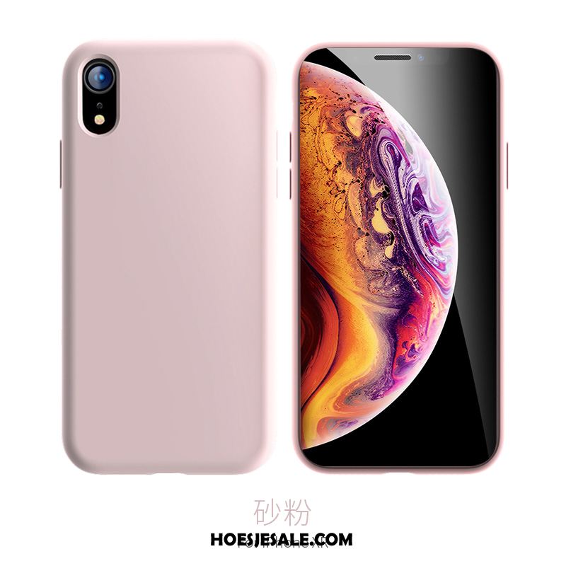 iPhone Xr Hoesje Siliconen Trendy Merk Net Red All Inclusive Blauw Goedkoop