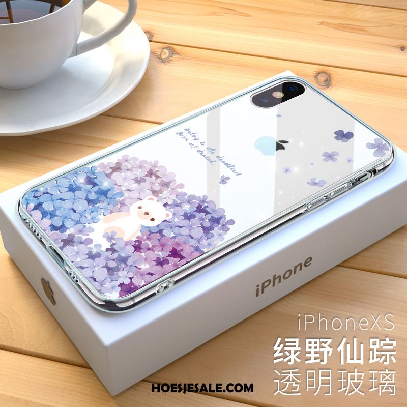 iPhone Xs Hoesje Anti-fall Trendy Merk Hoes Doorzichtig Siliconen Korting