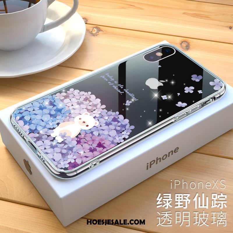 iPhone Xs Hoesje Anti-fall Trendy Merk Hoes Doorzichtig Siliconen Korting