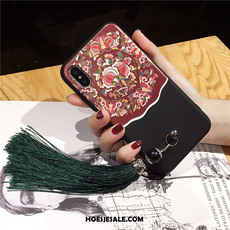iPhone Xs Hoesje Chinese Stijl Anti-fall Nieuw Ster All Inclusive Goedkoop