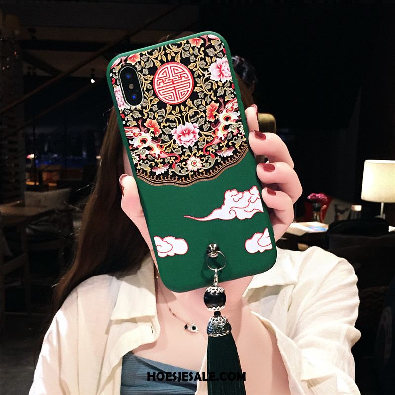 iPhone Xs Hoesje Chinese Stijl Anti-fall Nieuw Ster All Inclusive Goedkoop