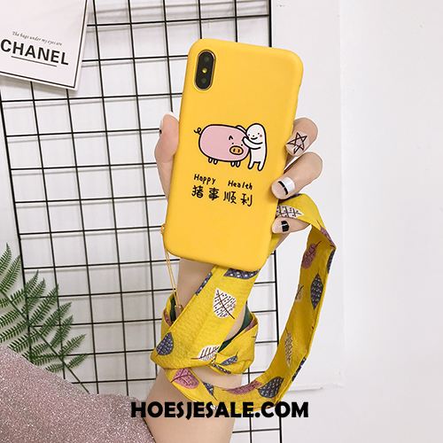 iPhone Xs Hoesje Geel Persoonlijk Mooie Hanger Eenvoudige Kopen