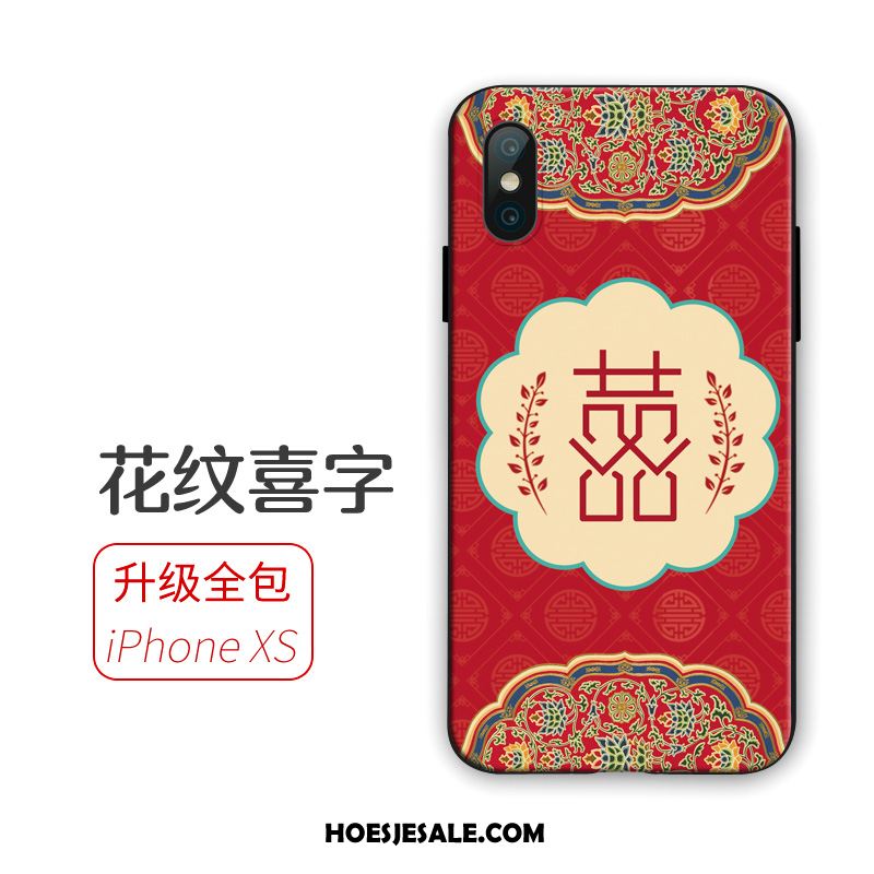 iPhone Xs Hoesje Hoes Rood Mobiele Telefoon Bescherming Persoonlijk Online