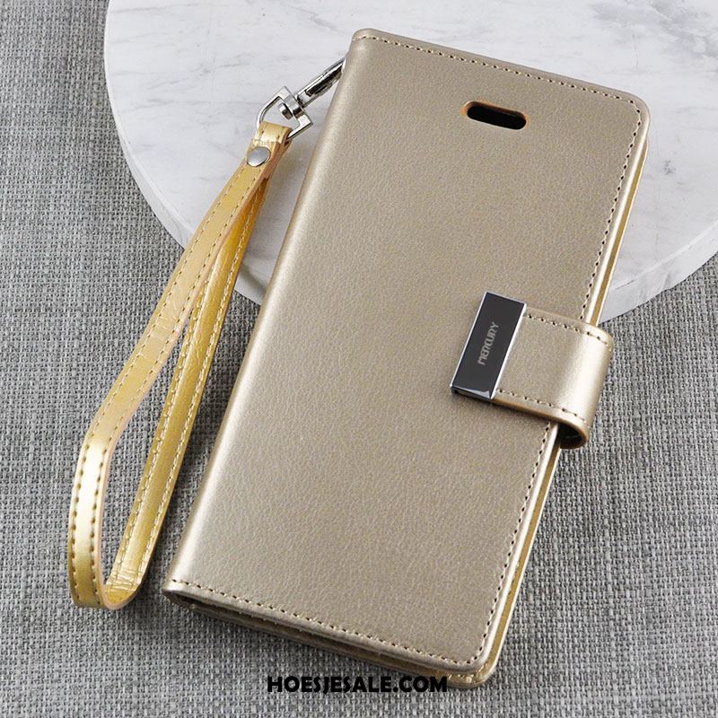 iPhone Xs Hoesje Leren Etui Folio All Inclusive Anti-fall Zacht Goedkoop