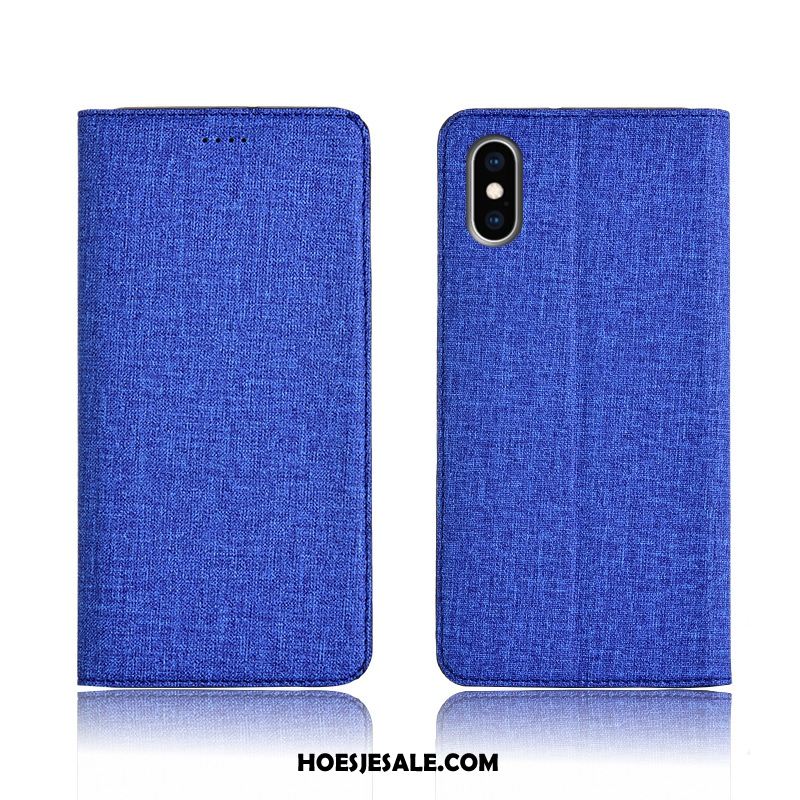 iPhone Xs Hoesje Mobiele Telefoon Blauw Anti-fall Scheppend Siliconen Online