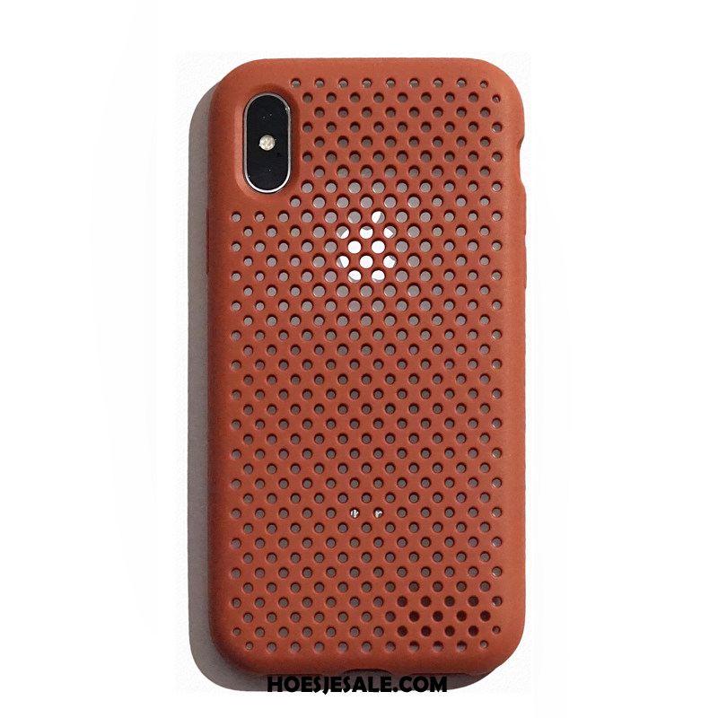iPhone Xs Hoesje Net Red Mobiele Telefoon Grijs Siliconen Zacht Goedkoop