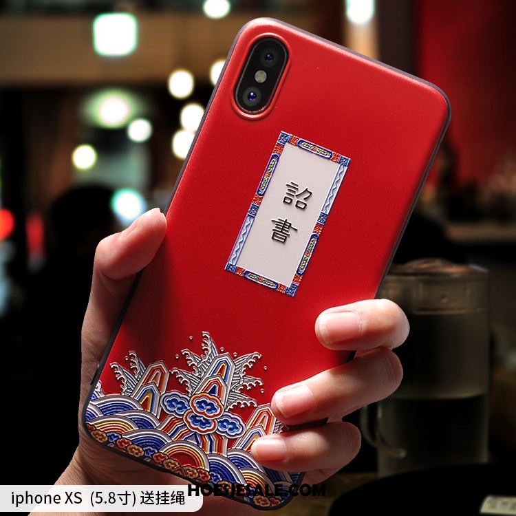 iPhone Xs Hoesje Schrobben Net Red Nieuw All Inclusive Siliconen Sale