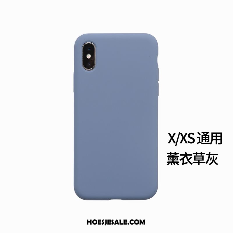 iPhone Xs Hoesje Siliconen Effen Kleur Oranje Licht Mobiele Telefoon Kopen