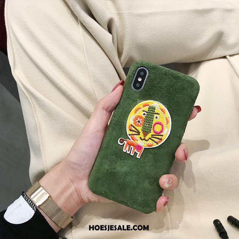 iPhone Xs Hoesje Spotprent Mooie Zacht Rood Hoes Online