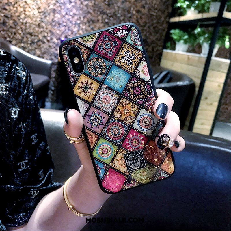 iPhone Xs Hoesje Vintage Nieuw Kleur Mobiele Telefoon Trendy Merk Kopen