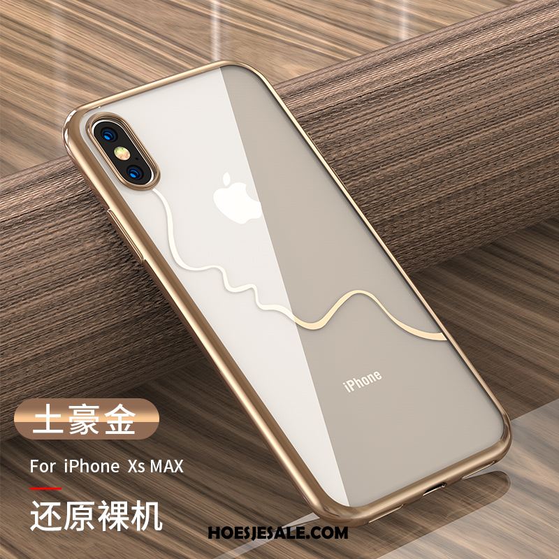 iPhone Xs Max Hoesje All Inclusive Nieuw Zacht Plating Trend Goedkoop