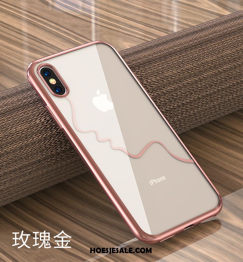 iPhone Xs Max Hoesje All Inclusive Nieuw Zacht Plating Trend Goedkoop