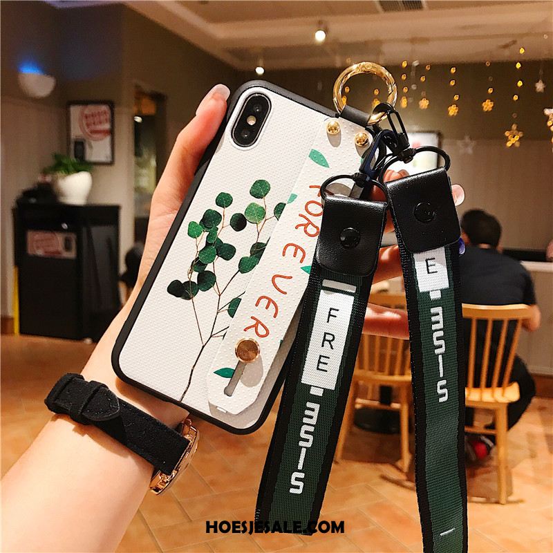 iPhone Xs Max Hoesje Anti-fall Hanger Bloemen Zacht Bescherming Sale