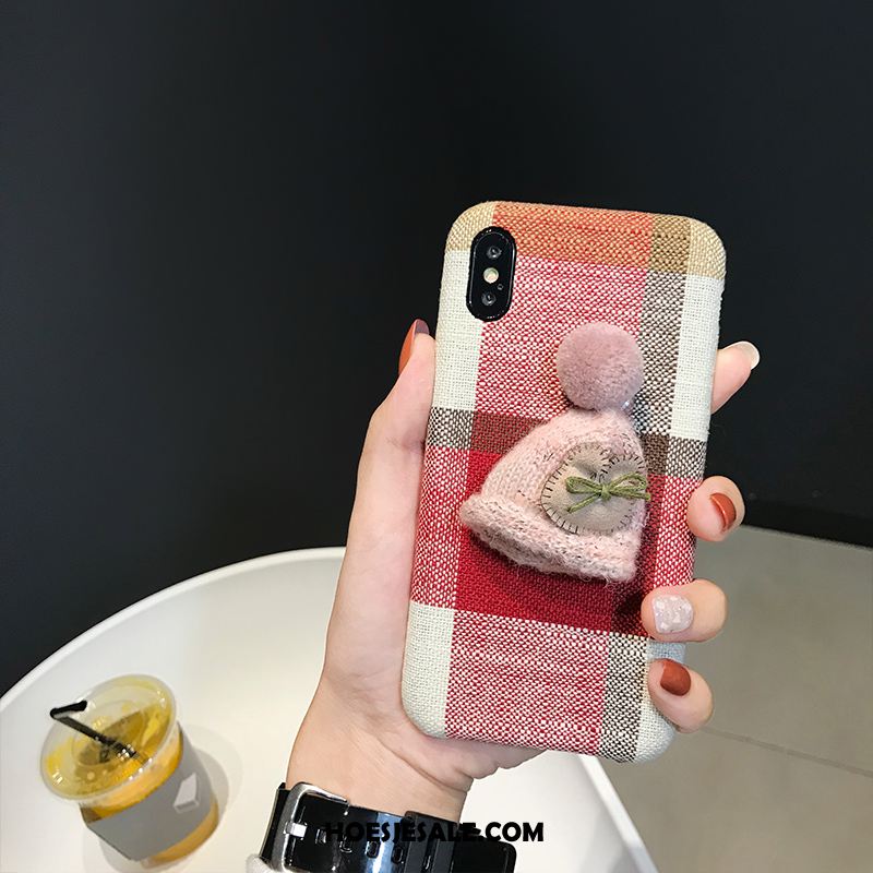 iPhone Xs Max Hoesje Bescherming Zacht Kunst Mobiele Telefoon Geruite Kopen