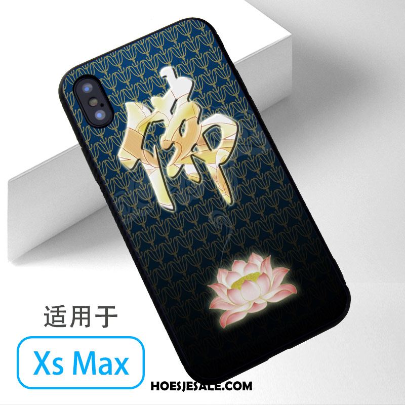 iPhone Xs Max Hoesje Blauw Mobiele Telefoon Boeddha Kopen