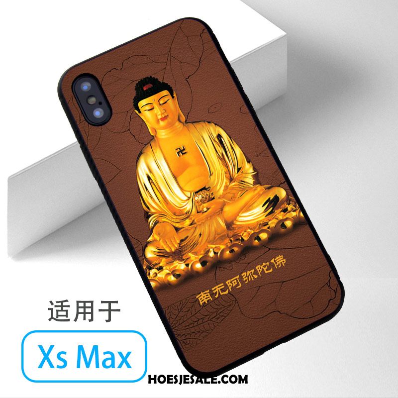 iPhone Xs Max Hoesje Blauw Mobiele Telefoon Boeddha Kopen